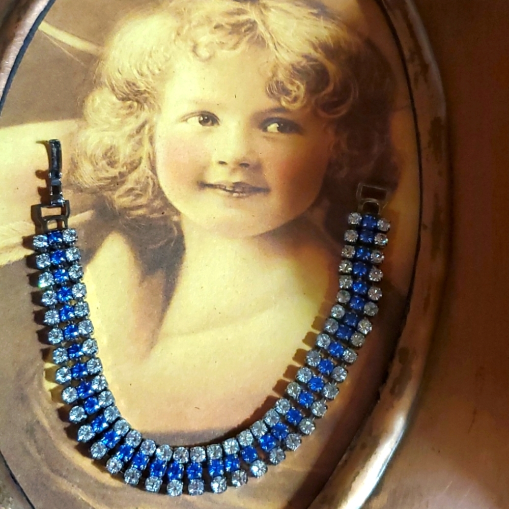 Rhinestone vintage bracelet - Picture 9 of 9